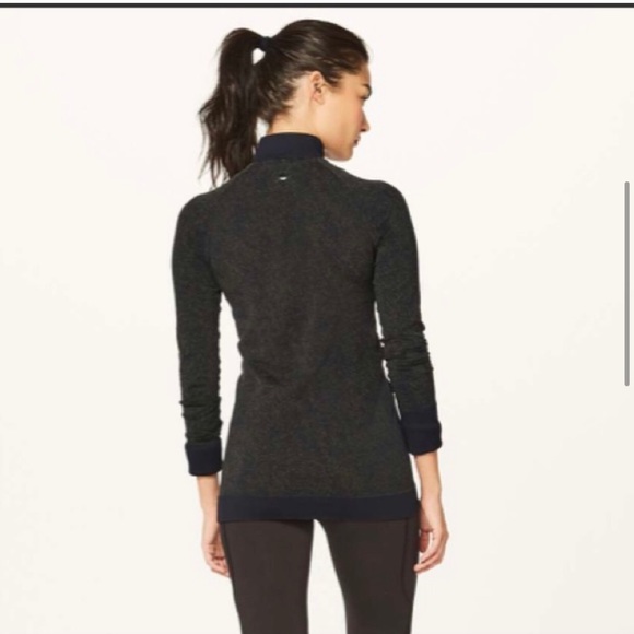 Lululemon" Rest Less -Half Zip-Pullover- black Armory - Picture 5 of 15